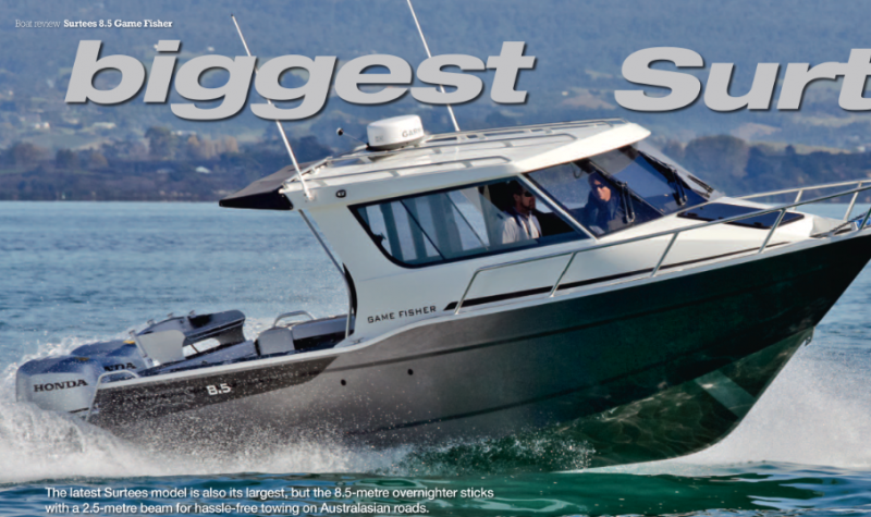 Surtees 8.5 Game Fisher Review - Boating New Zealand | Surtees Boats